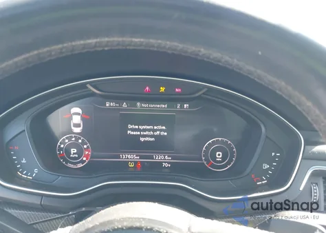 2018 Audi S5 3.0T Premium Plus z USA, uszkodzony, nr VIN WAUP4AF55JA062708